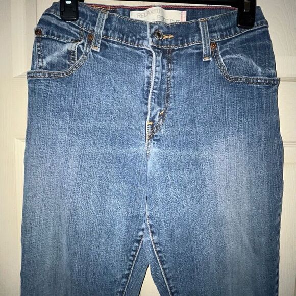 Levi's Womens Size 6 Jeans Blue Faded Cotton Blend Relaxed Fit Bootcut - Picture 3 of 11